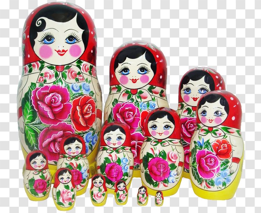 Matryoshka Doll Polkhov-Maydanskaya Rospis' Toy Souvenir - Child Transparent PNG