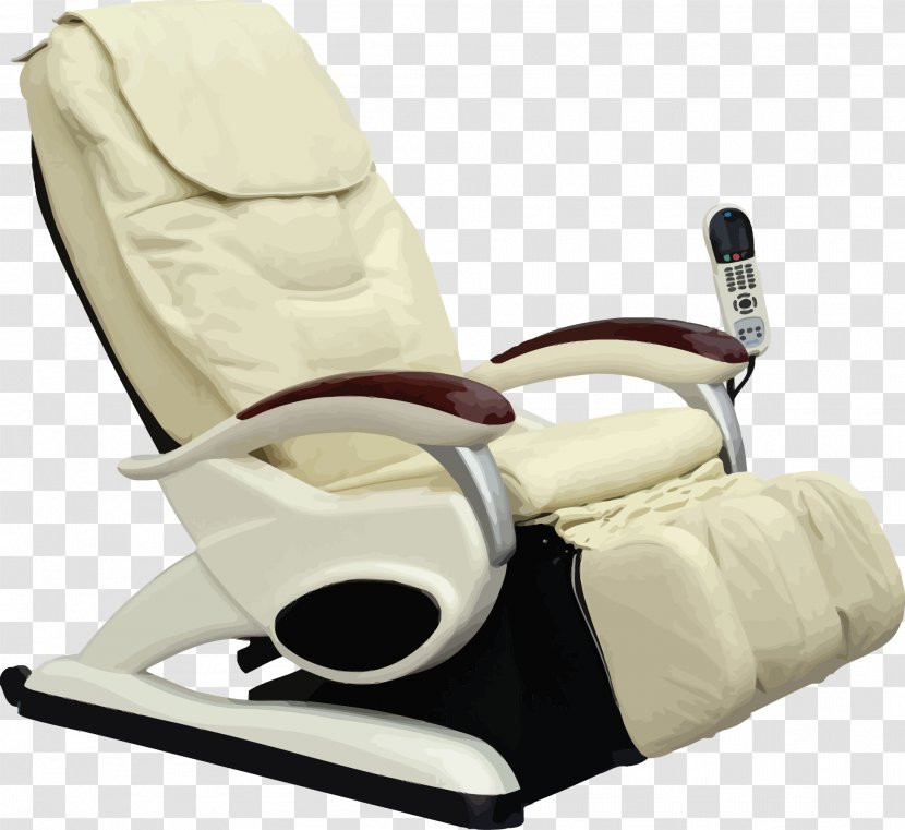 Massage Chair Recliner - Matbord - White Vector Transparent PNG