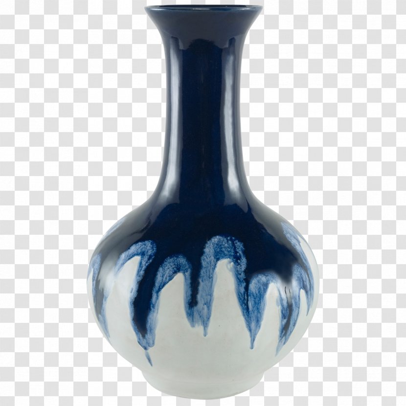 Vase Ceramic Decorative Arts House Terracotta - Cobalt Blue - Glazed Transparent PNG