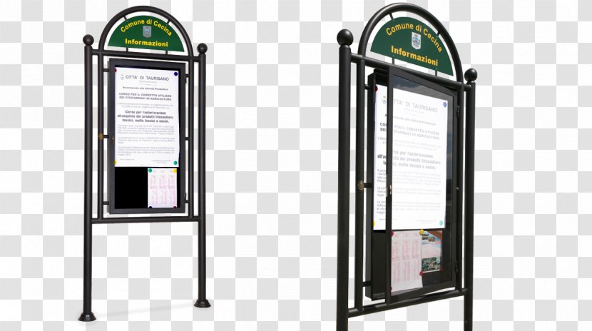 Street Furniture Bulletin Board Advertising Metal - Telephony Transparent PNG