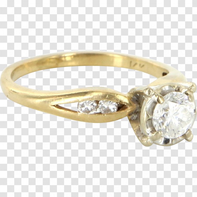 Wedding Ring Engagement Gold Diamond Transparent PNG