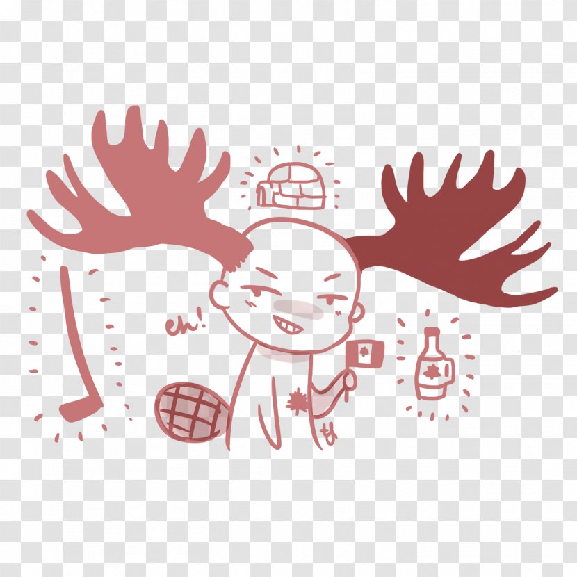 Canada Stereotype Deer Timbits - Frame Transparent PNG
