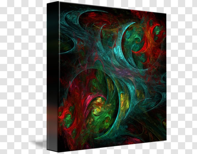 Modern Art Visual Arts Fractal Acrylic Paint - Canvas Transparent PNG