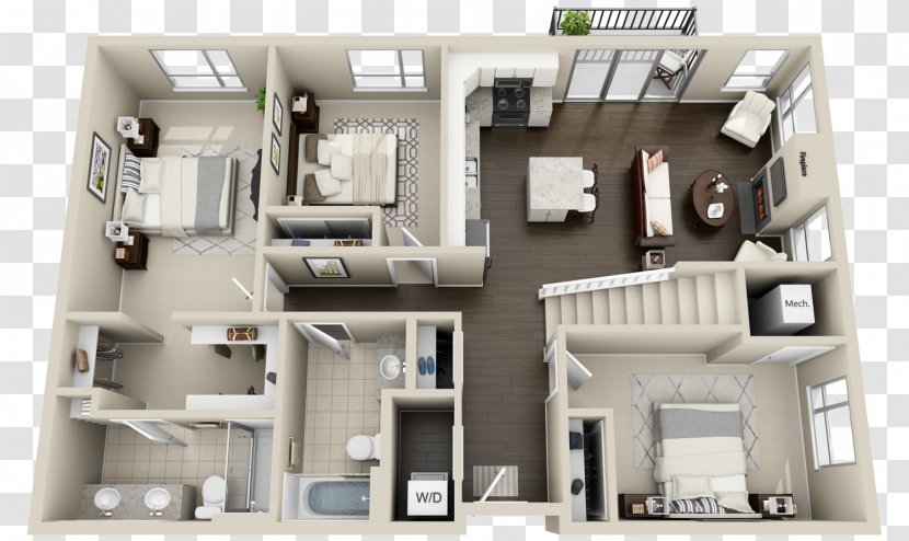 House Plan Loft Floor Apartment Transparent PNG