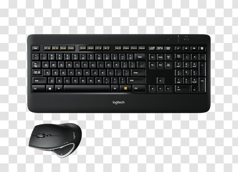 Computer Keyboard Mouse Wireless Logitech - Electronics Transparent PNG
