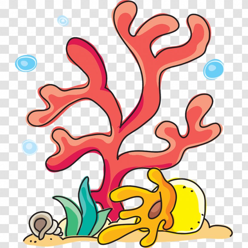 Sticker Wall Decal Anthozoa Child - Sea - Coral Cartoon Transparent PNG
