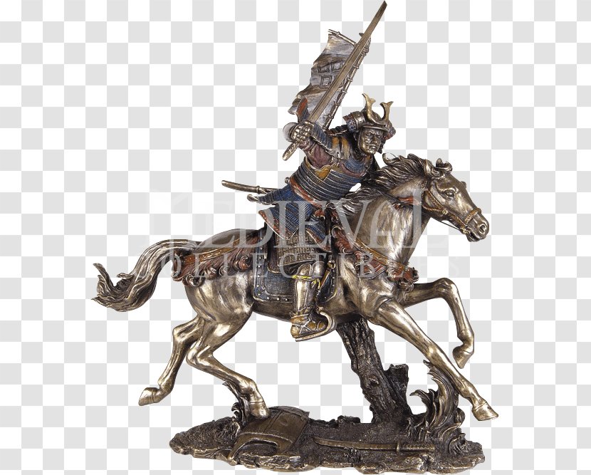 Bronze Sculpture Samurai Equestrian Statue Transparent PNG