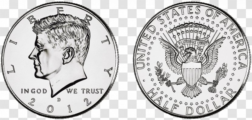Kennedy Half Dollar Coin United States - Brand - Image Transparent PNG