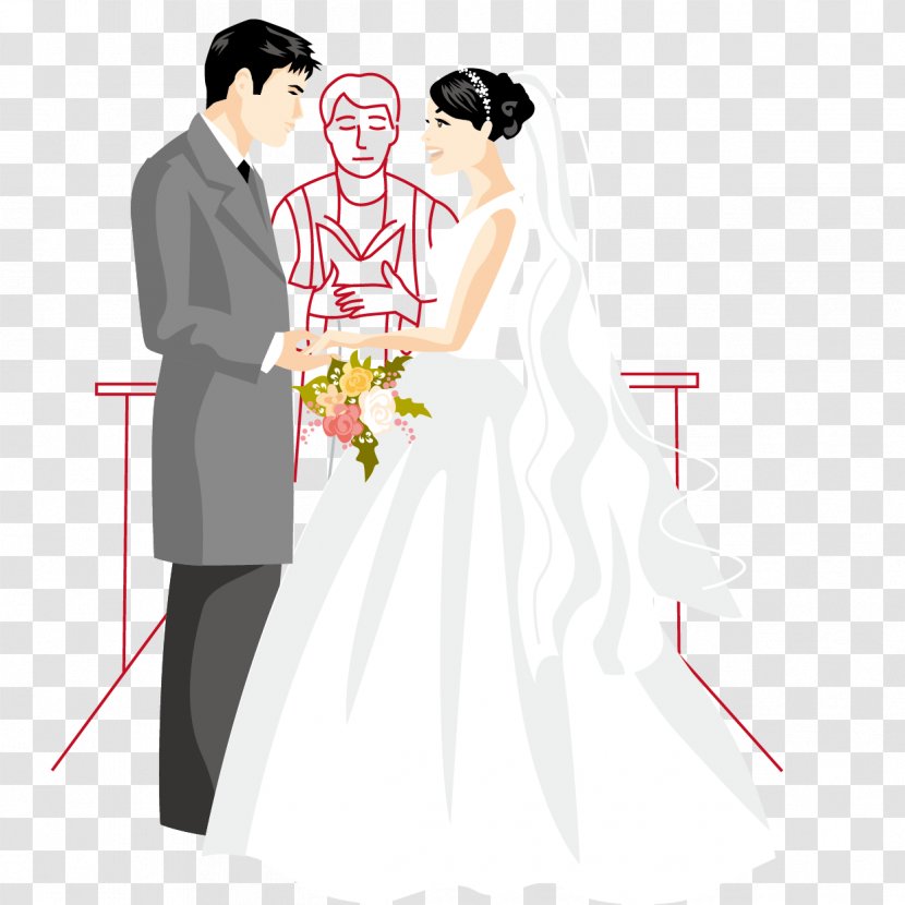 Wedding Invitation Marriage Bridegroom Illustration - Brides - Creative Vector Transparent PNG