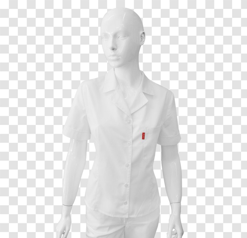 Blouse Dress Shirt Sleeve Shoulder - White Transparent PNG
