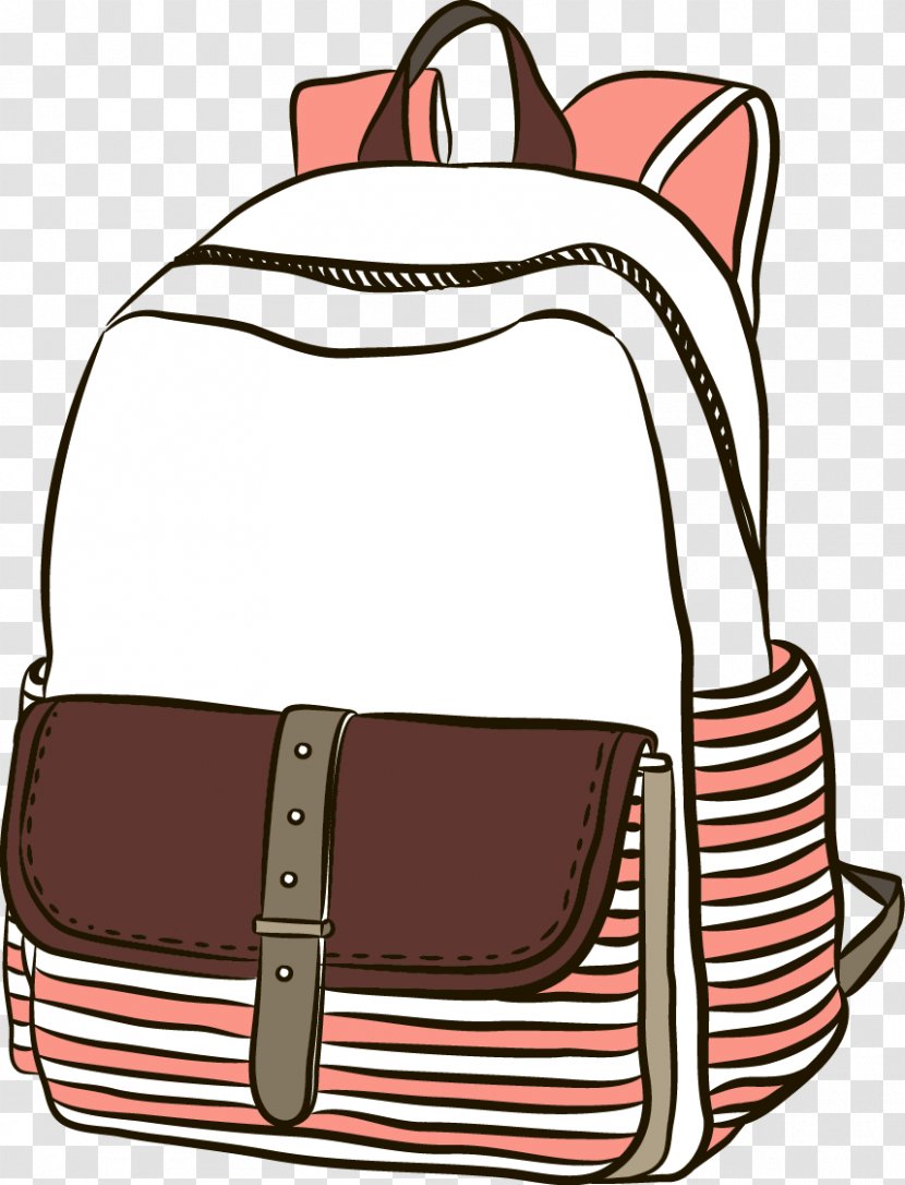 Handbag Satchel Backpack - Fashion Accessory - Vector Hand-painted Bag Shoulder Transparent PNG