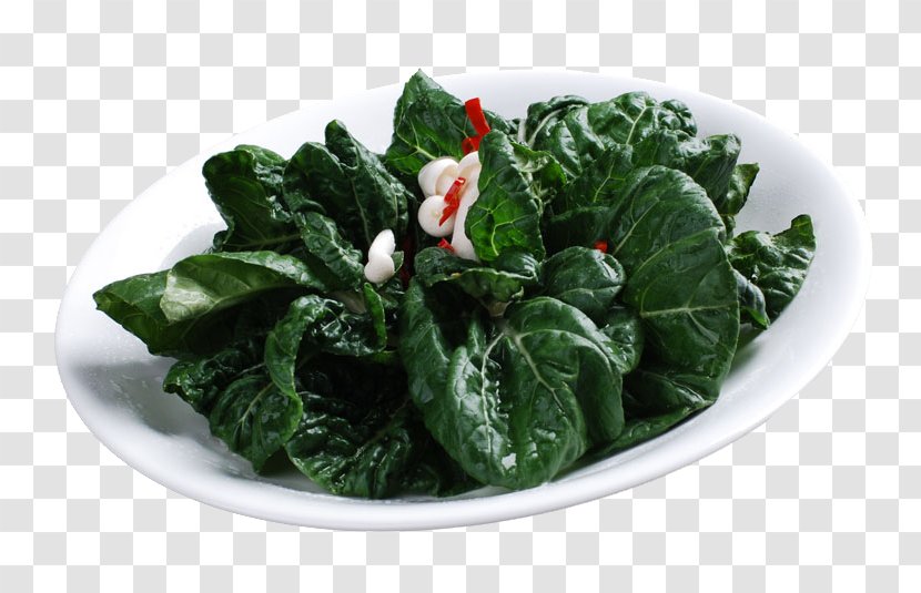 Spinach Salad Chinese Cuisine Food Vegetable - Kale - Almond Health Transparent PNG