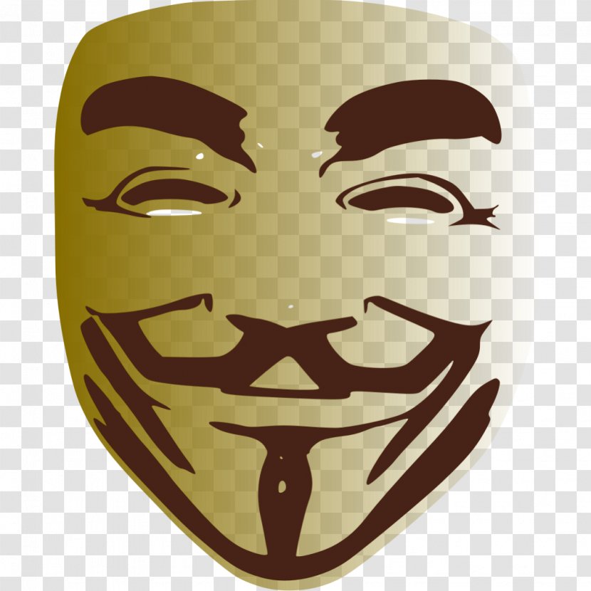 Anonymous Guy Fawkes Mask Clip Art - Cyber Transparent PNG