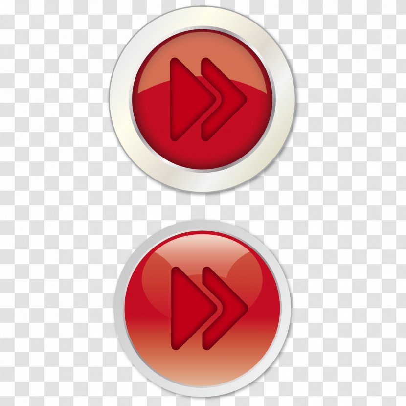 Button Graphic Design Download - User Interface - Vector Red Material Transparent PNG