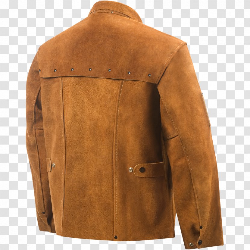 Leather Jacket Coat Sleeve - Vent Transparent PNG