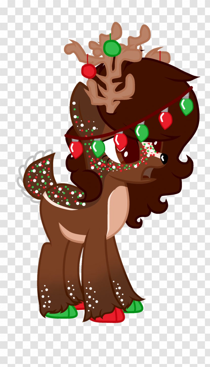 Reindeer Lebkuchen Christmas Ornament Chocolate - Character Transparent PNG