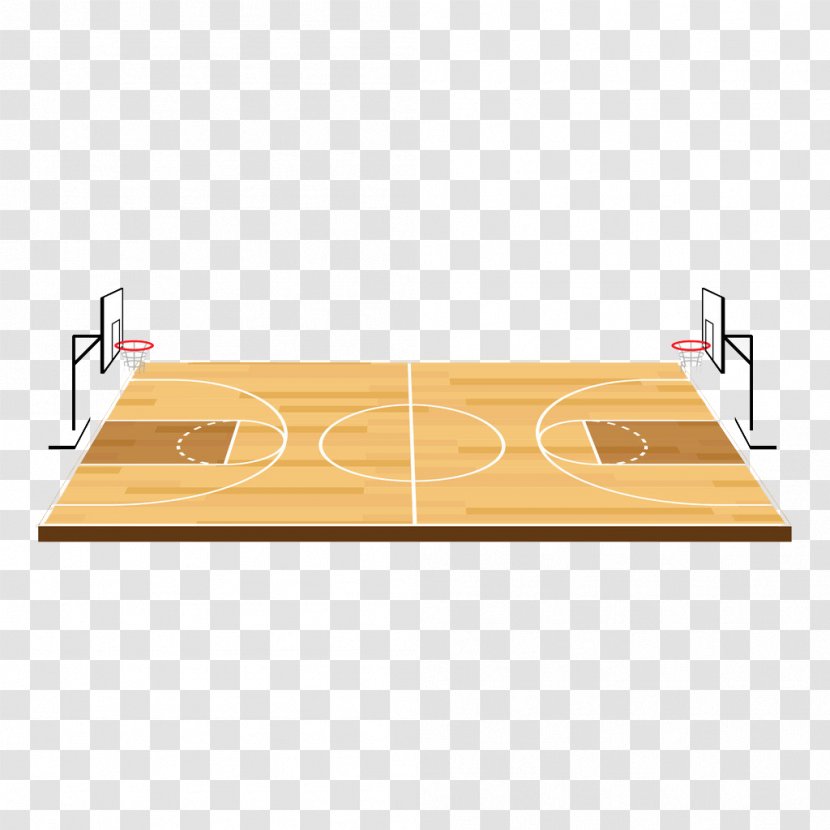 Basketball Court - Table - Vecteur Transparent PNG