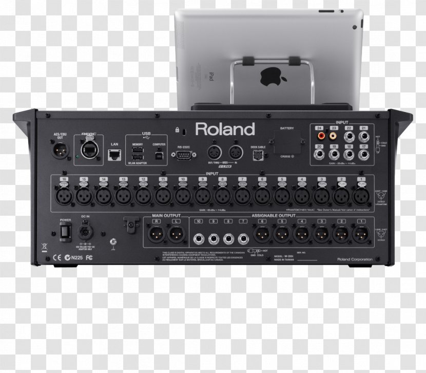 Audio Mixers Digital Mixing Console Sound Roland RSS V-Mixer M-200i M200I - Tree - M Transparent PNG