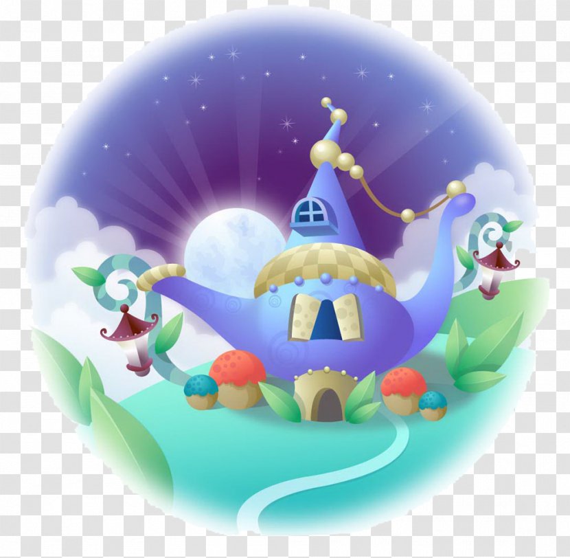 Aladdin House Cartoon Illustration - Cute Picture Transparent PNG