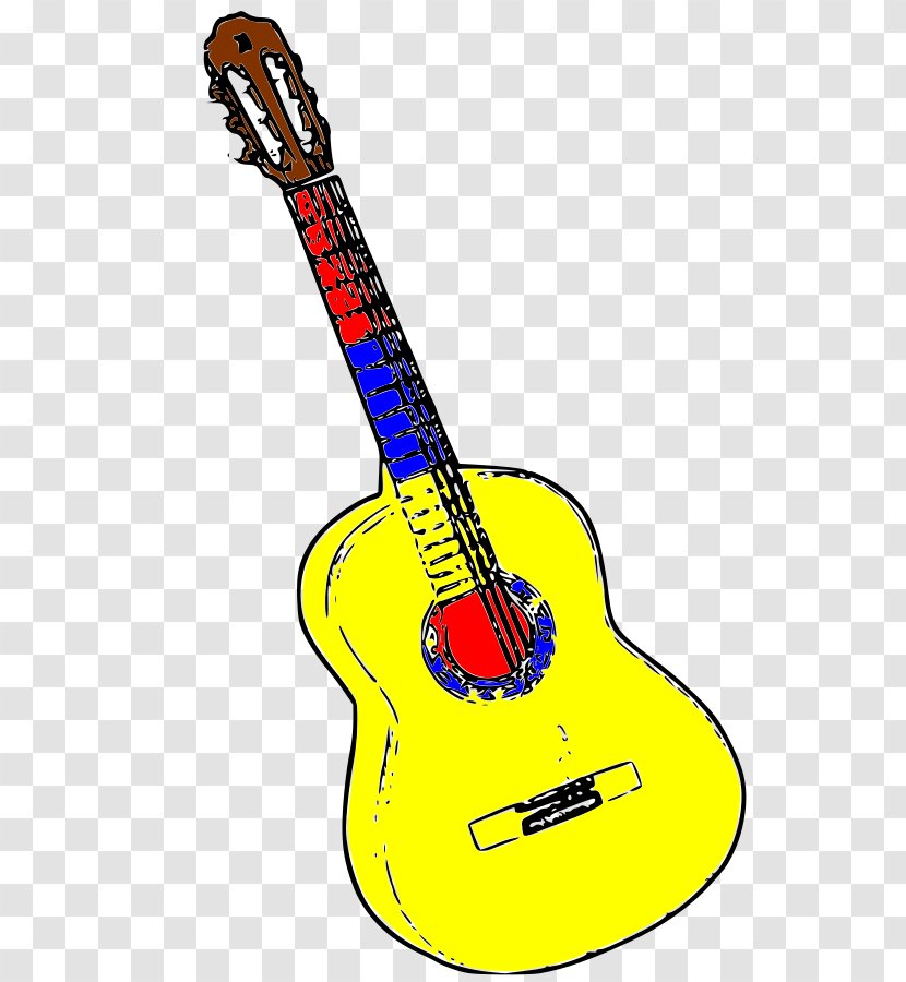 India Cartoon - Acousticelectric Guitar - Ukulele Folk Instrument Transparent PNG