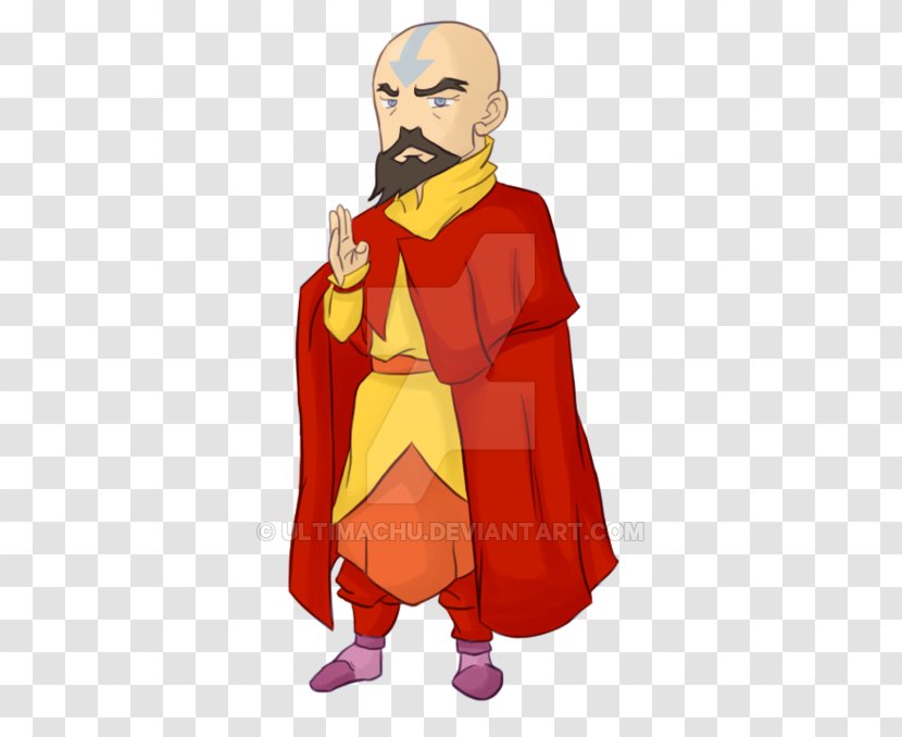 Robe Costume Design Cartoon Illustration - Aang And Tenzin Transparent PNG