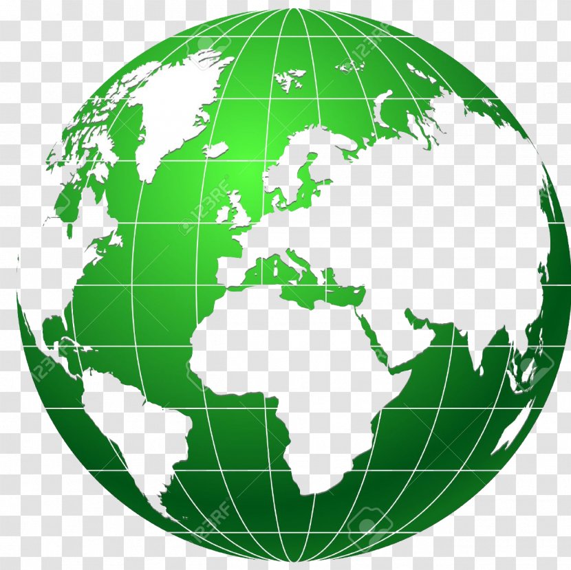 Globe Earth World Clip Art - Green Transparent PNG