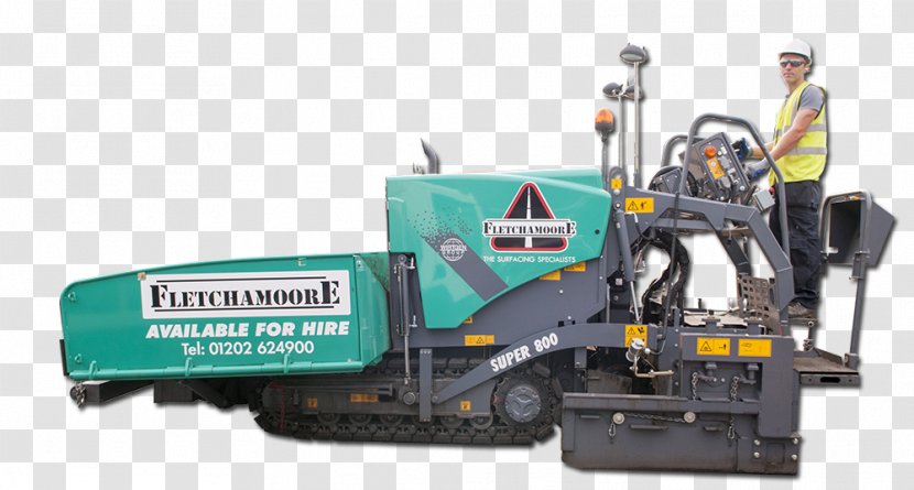 Fletchamoore Ltd Heavy Machinery Paver Joseph Vögele - Machine - Asphalt Ground Transparent PNG