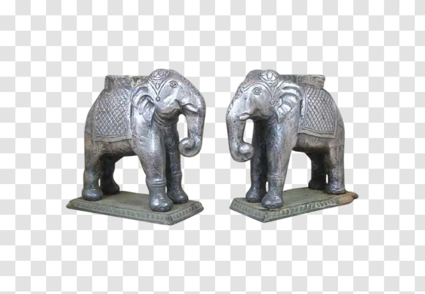 Indian Elephant African Statue Carving - Sculpture Transparent PNG
