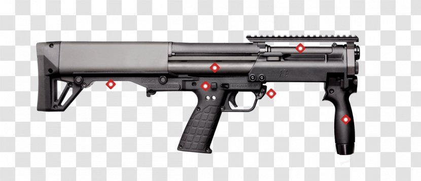 Kel-Tec KSG Pump Action Shotgun Firearm - Flower - Watercolor Transparent PNG