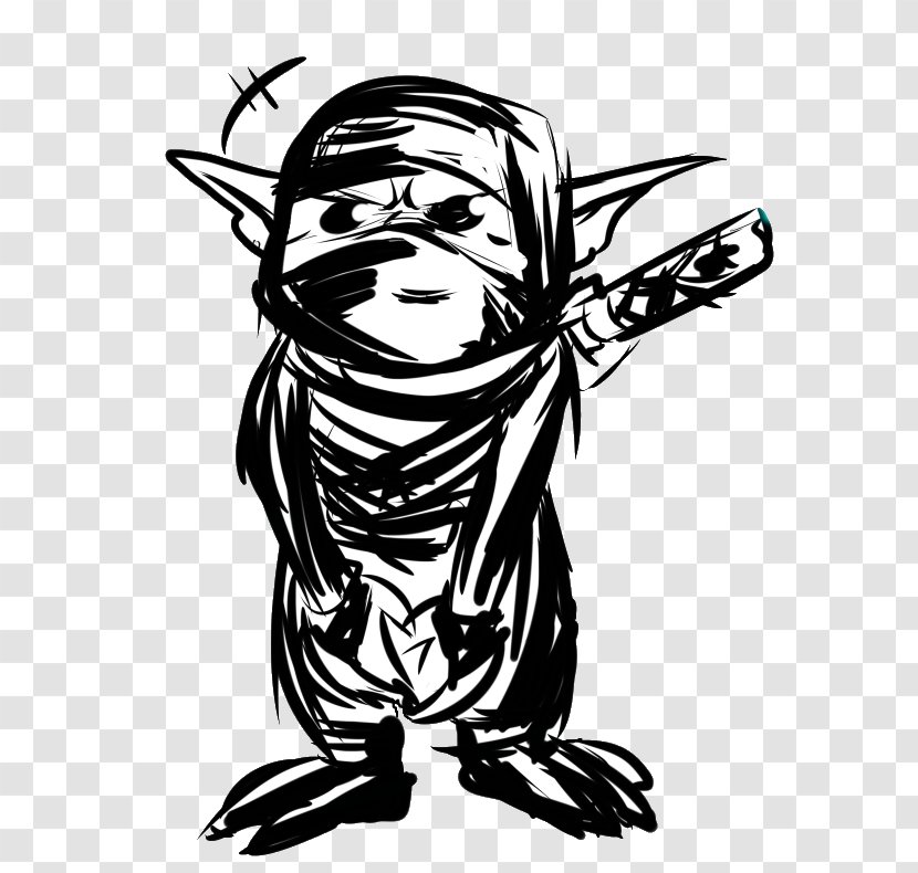 Goblin Ninja Sketch Scoperto Visual Arts - Tree Transparent PNG