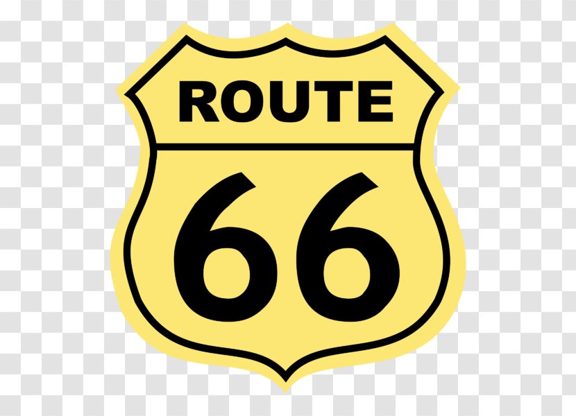 U.S. Route 66 In California Los Angeles - Sign Transparent PNG