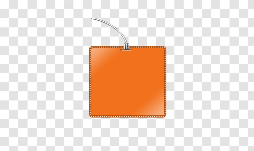 Download Icon - Search Engine - Orange Tag Hanging Transparent PNG