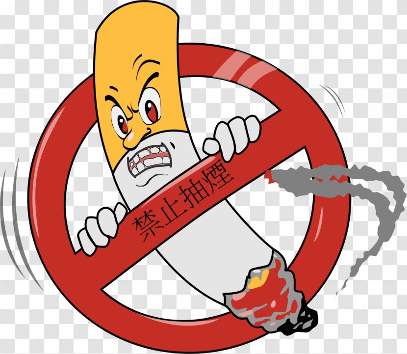 Smoking Cessation Clip Art - Tobacco Control - No Smocking Transparent PNG