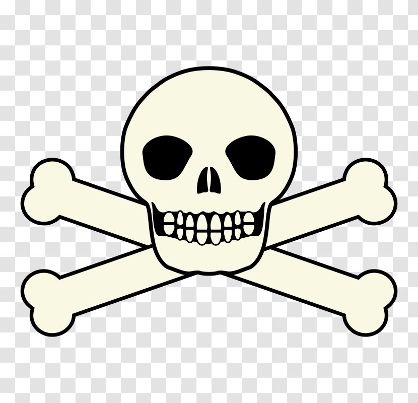 Skull And Crossbones Clip Art - Piracy - Free Pictures Transparent PNG