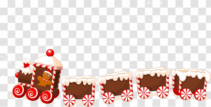 Train Santa Claus Rail Transport Christmas Clip Art Transparent PNG