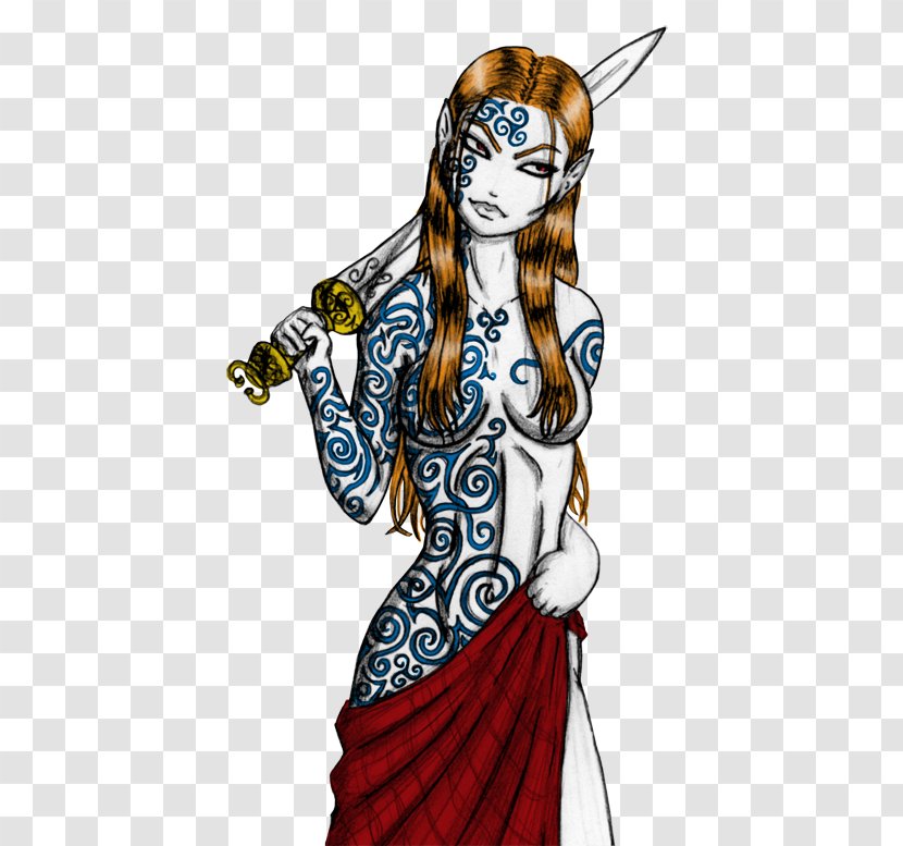 Drawing DeviantArt Illustration The Morrígan - Fashion Design - Goddess Morrigan Transparent PNG