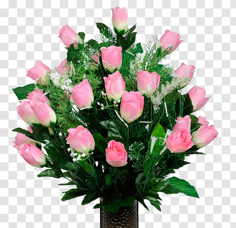 Garden Roses Floral Design Pink Cut Flowers Flower Bouquet - Rose Transparent PNG