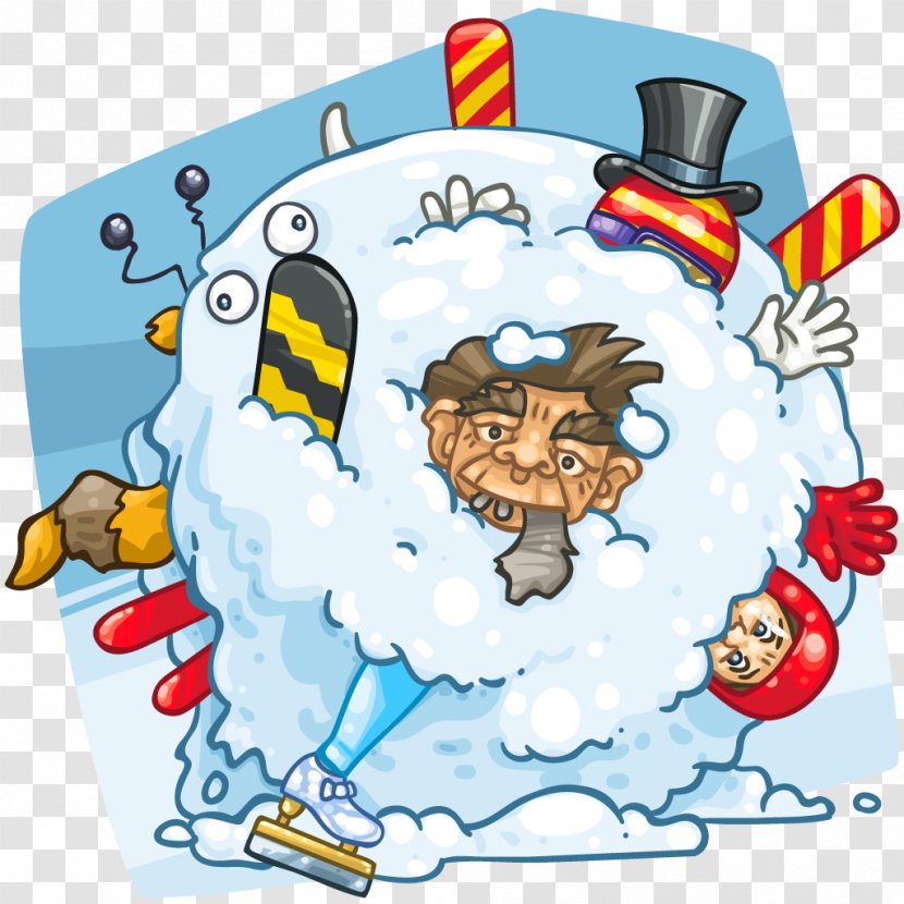 Snowball Fight Cartoon Game - Frame - Dynamic Clipart Transparent PNG