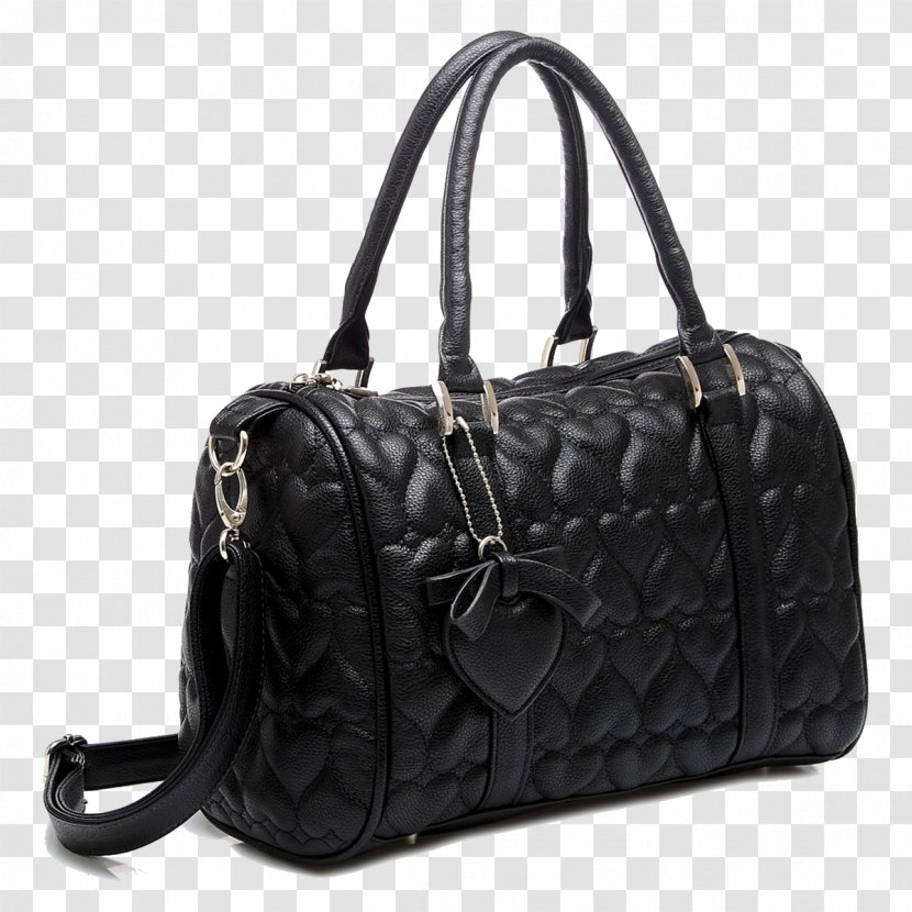 Handbag Leather Wallet Guess - Black Hand Bag Transparent PNG