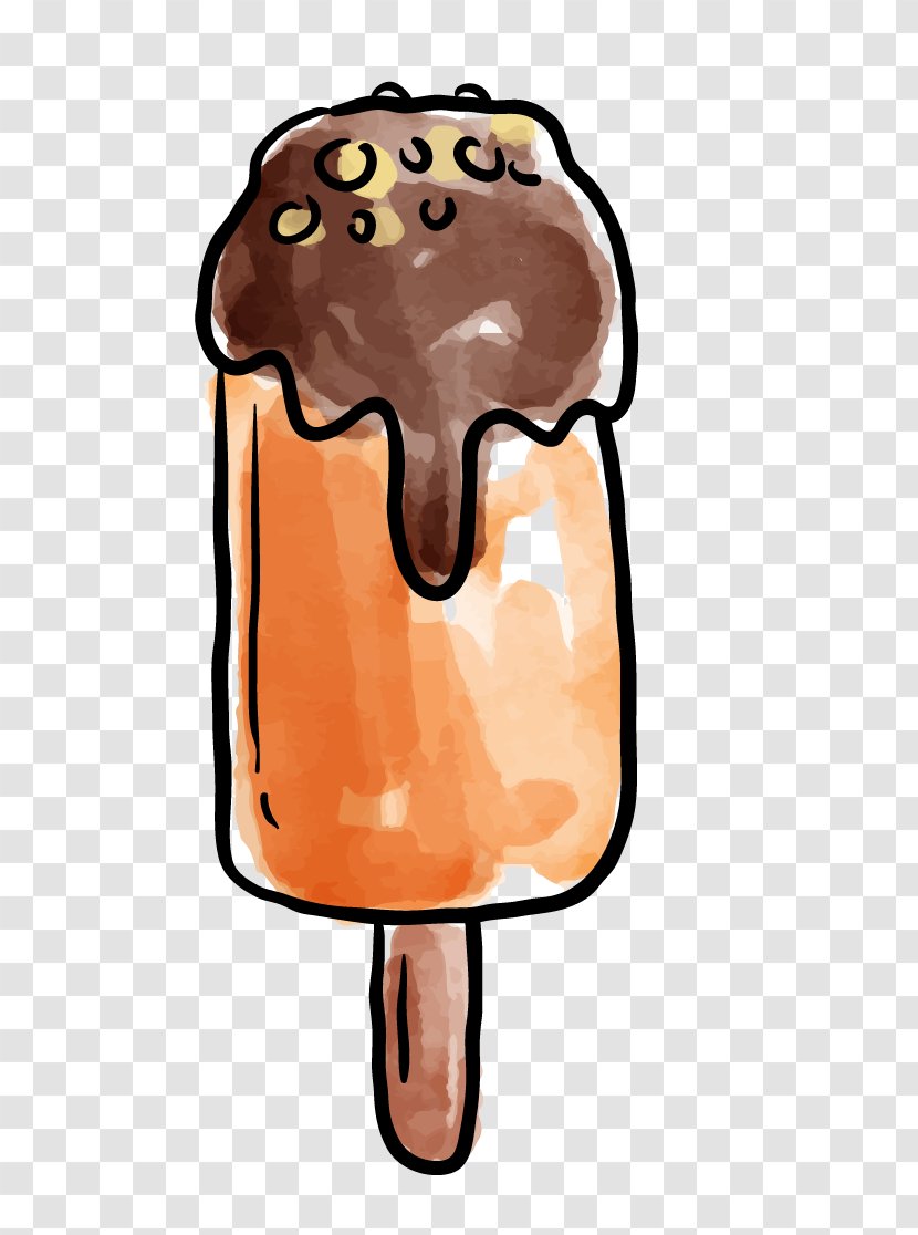 Chocolate Ice Cream Pop - Flavor - Oranges Popsicle Transparent PNG