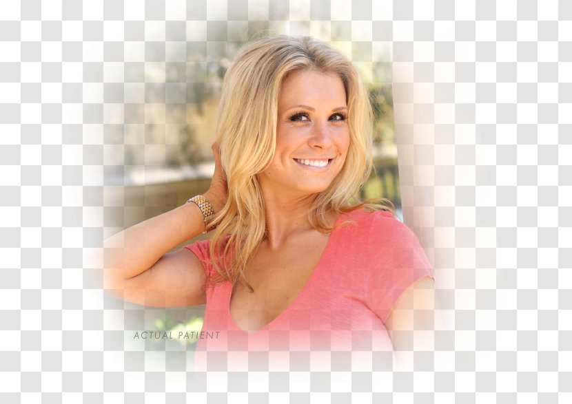 Blond Brown Hair Photo Shoot Long - Frame - Botox Cosmetic Model Transparent PNG