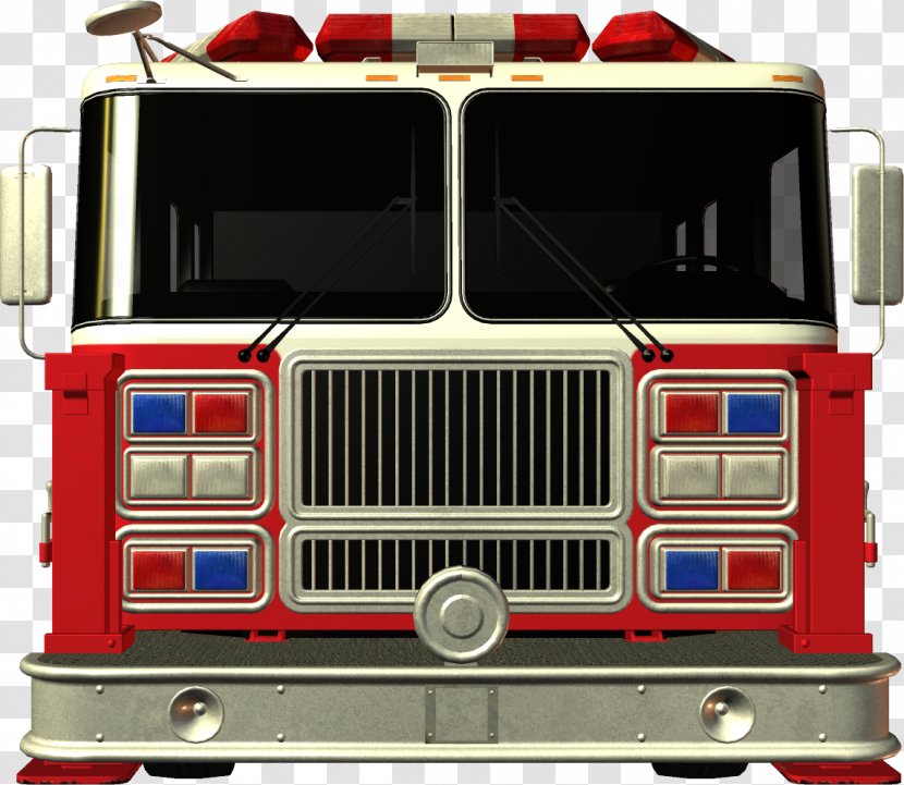 Car Fire Engine Painting Image - Mode Of Transport Transparent PNG