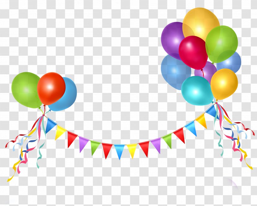 Balloon Birthday Party Illustration - Festival Element Transparent PNG