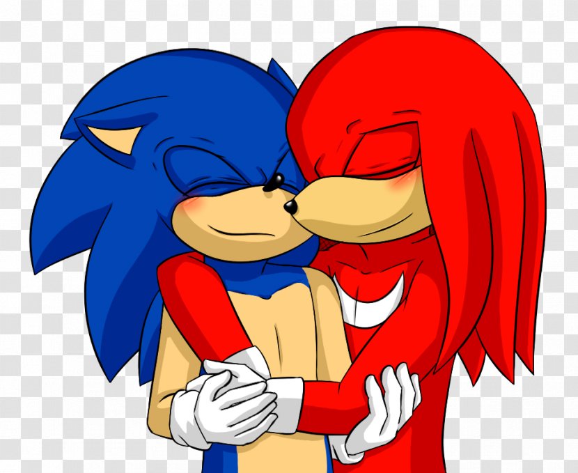 Knuckles The Echidna Sonic & Tails Hedgehog VRChat - Heart - Smooch Transparent PNG