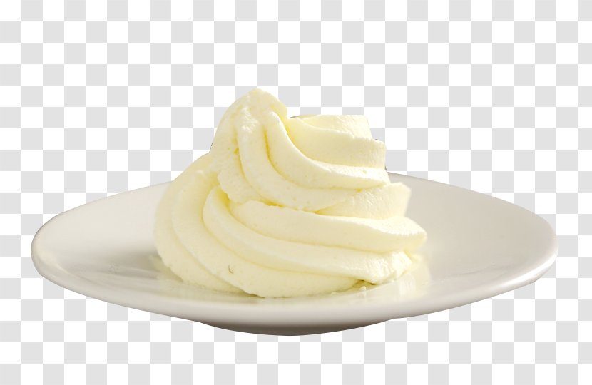 Cream Crxe8me Fraxeeche Butter - Flavor - The Plate Is Covered With Transparent PNG