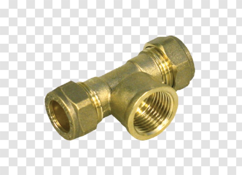 Brass Piping And Plumbing Fitting Compression - Hardware Transparent PNG