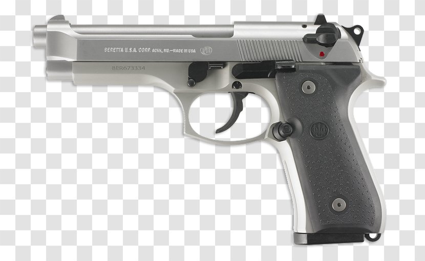 Beretta M9 92 Semi-automatic Pistol 9×19mm Parabellum - Gun Barrel Transparent PNG