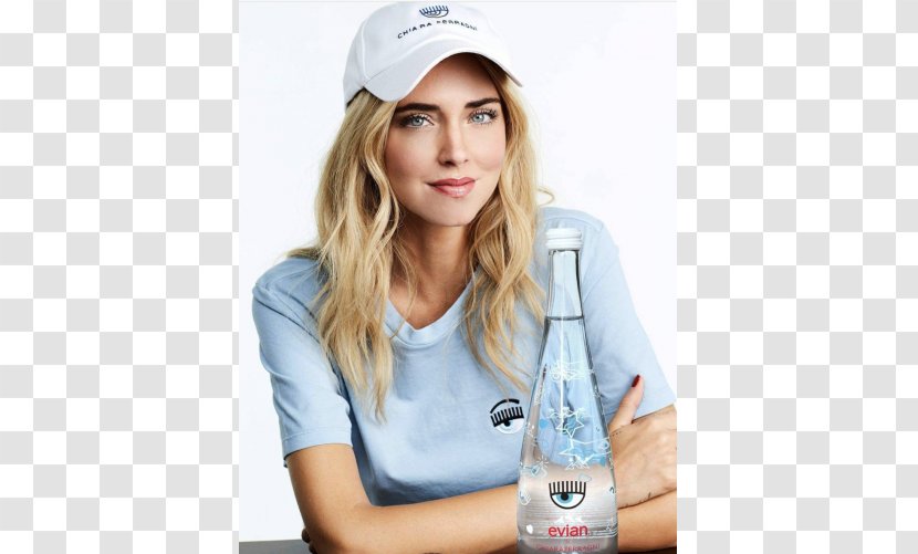 Chiara Ferragni Italy Evian Mineral Water Transparent PNG