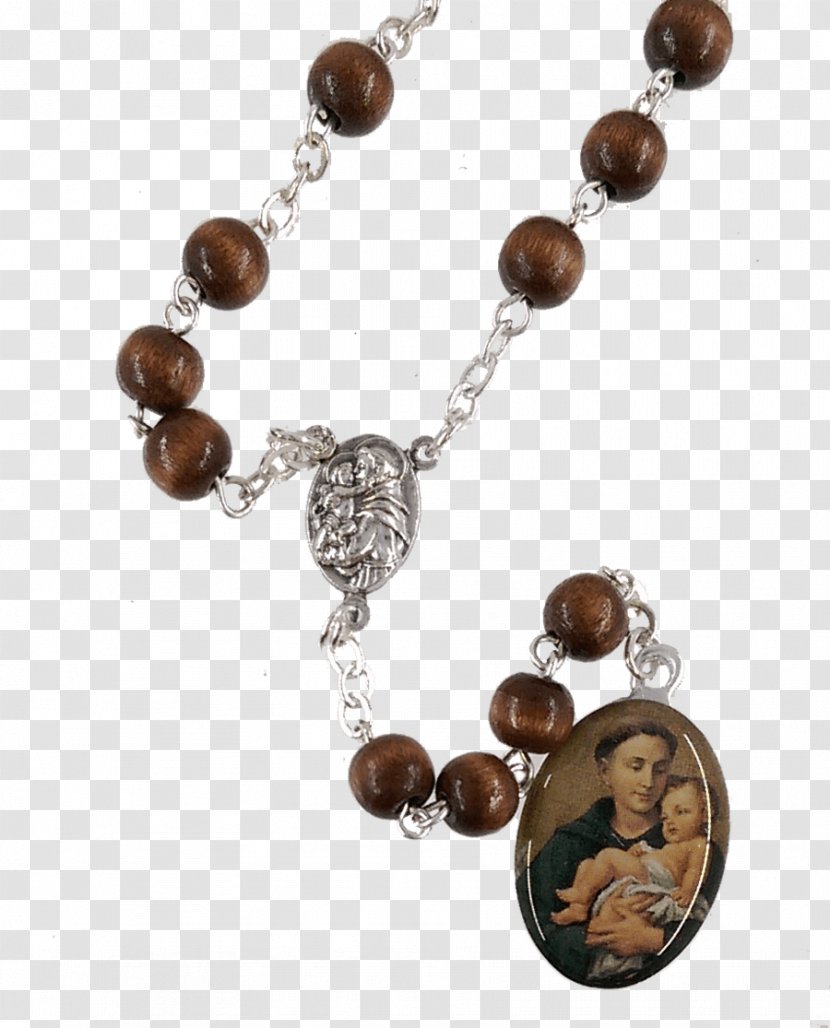 Necklace Rosary Bead Holy Card Bracelet - Medal Transparent PNG