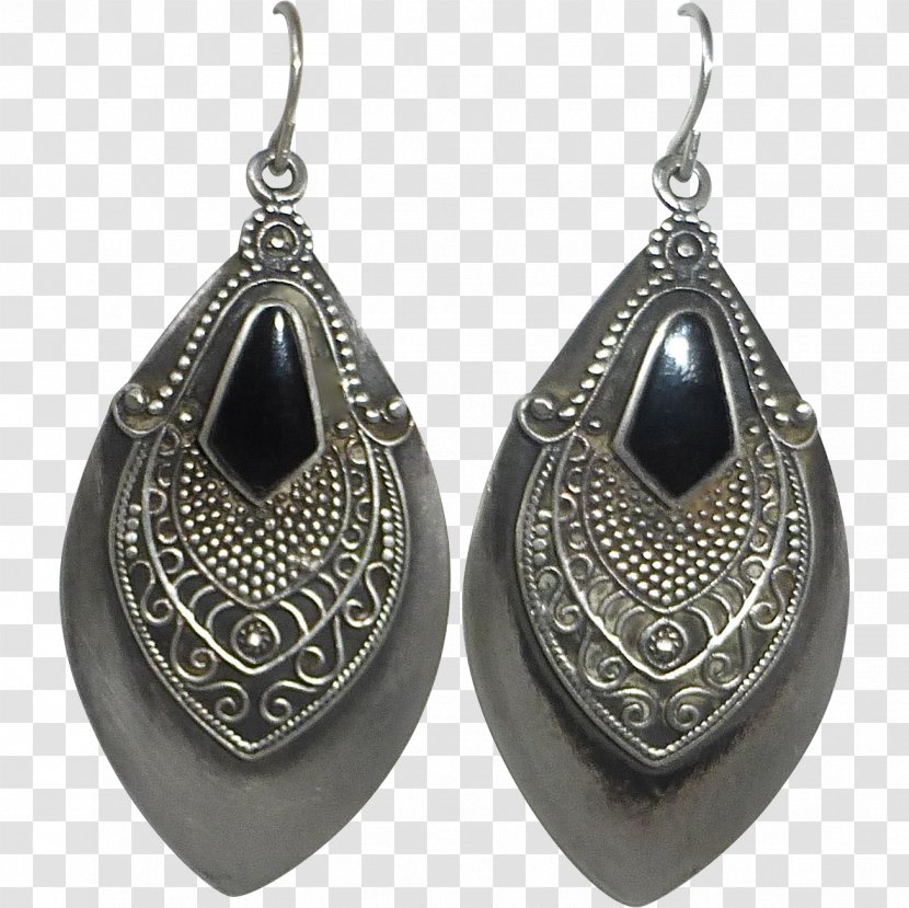 Earring Silver Black Design Locket - Jos Alukkas Earrings Designs With Price Transparent PNG